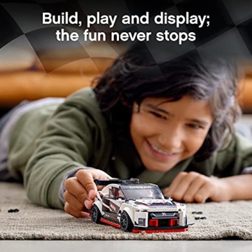 LEGO 76896 Speed Champions Nissan GT-R NISMO Rennwagenspielzeug mit Rennfahrer Minifigur, Rennfahrzeuge Bausets - 10