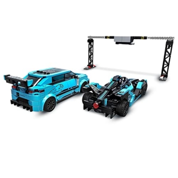 LEGO 76898 Speed Champions Formula E Panasonic Jaguar Racing GEN2 car & Jaguar I-PACE eTROPHY, Rennwagen-Set - 3