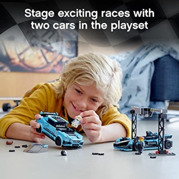 LEGO 76898 Speed Champions Formula E Panasonic Jaguar Racing GEN2 car & Jaguar I-PACE eTROPHY, Rennwagen-Set - 10