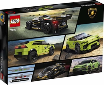 LEGO 76899 Speed Champions Lamborghini Urus ST-X & Lamborghini Huracán Super Trofeo EVO, Rennwagen-Set - 8