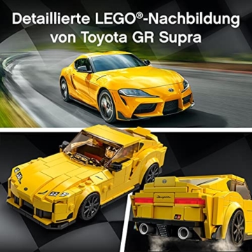 LEGO 76901 Speed Champions Toyota GR Supra Rennwagen, Spielzeugauto, Modellauto zum selber Bauen - 5