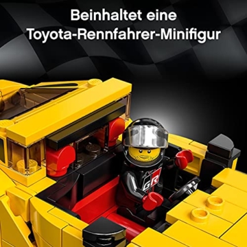 LEGO 76901 Speed Champions Toyota GR Supra Rennwagen, Spielzeugauto, Modellauto zum selber Bauen - 6