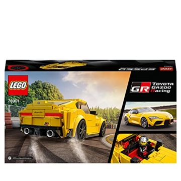 LEGO 76901 Speed Champions Toyota GR Supra Rennwagen, Spielzeugauto, Modellauto zum selber Bauen - 7