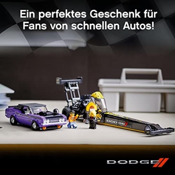 LEGO 76904 Speed Champions Mopar Dodge//SRT Dragster & 1970 Dodge Challenger Spielzeugauto, Modellauto zum selber Bauen, Rennwagen - 2