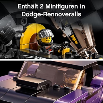 LEGO 76904 Speed Champions Mopar Dodge//SRT Dragster & 1970 Dodge Challenger Spielzeugauto, Modellauto zum selber Bauen, Rennwagen - 6