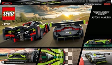 LEGO 76910 Speed Champions Aston Martin Valkyrie AMR Pro & Vantage GT3, Bausatz mit 2 Rennautos, Modellautos für Kinder ab 9 Jahre, 2022 Kollektion - 4