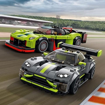 LEGO 76910 Speed Champions Aston Martin Valkyrie AMR Pro & Vantage GT3, Bausatz mit 2 Rennautos, Modellautos für Kinder ab 9 Jahre, 2022 Kollektion - 7