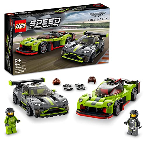 LEGO 76910 Speed Champions Aston Martin Valkyrie AMR Pro & Vantage GT3, Bausatz mit 2 Rennautos, Modellautos für Kinder ab 9 Jahre, 2022 Kollektion - 1