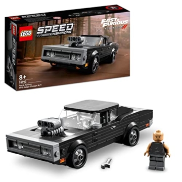 LEGO 76912 Speed Champions Fast & Furious 1970 Dodge Charger R/T, Spielzeug Auto-Modell zum Bauen für Kinder, Set mit Dominic Toretto Minifigur - 1