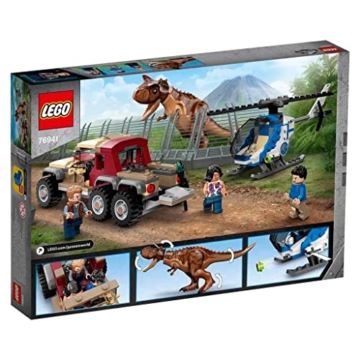 LEGO 76941 Jurassic World Verfolgung des Carnotaurus, Dino Spielzeug mit Helikopter und Pickup für Jungen und Mädchen ab 7 Jahren, Dinosaurier Geschenkidee - 2