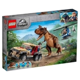LEGO 76941 Jurassic World Verfolgung des Carnotaurus, Dino Spielzeug mit Helikopter und Pickup für Jungen und Mädchen ab 7 Jahren, Dinosaurier Geschenkidee - 1