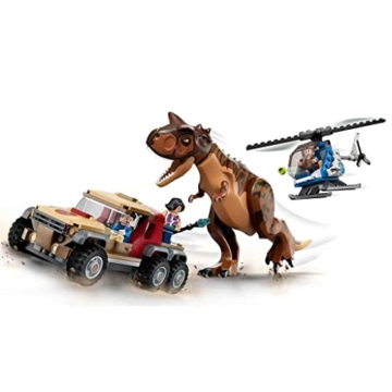 LEGO 76941 Jurassic World Verfolgung des Carnotaurus, Dino Spielzeug mit Helikopter und Pickup für Jungen und Mädchen ab 7 Jahren, Dinosaurier Geschenkidee - 3