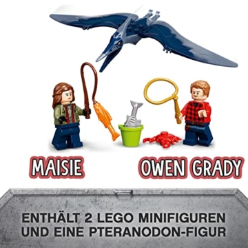 LEGO 76943 Jurassic World Pteranodon-Jagd, Dinosaurier Spielzeug, Set mit Dino Figur und Spielzeugauto für Jungen und Mädchen ab 4 Jahre - 3