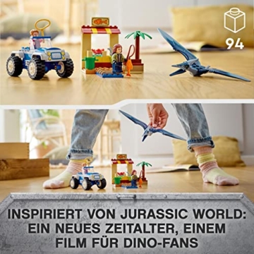 LEGO 76943 Jurassic World Pteranodon-Jagd, Dinosaurier Spielzeug, Set mit Dino Figur und Spielzeugauto für Jungen und Mädchen ab 4 Jahre - 7