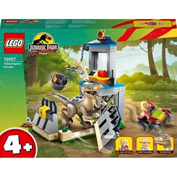 LEGO 76957 Jurassic Park Flucht des Velociraptors, Dinosaurierspielzeug und Buggy-Auto zum Sammeln für Kinder ab 5 Jahren - 2