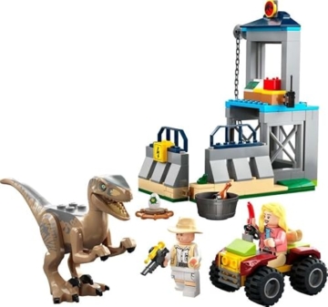LEGO 76957 Jurassic Park Flucht des Velociraptors, Dinosaurierspielzeug und Buggy-Auto zum Sammeln für Kinder ab 5 Jahren - 4