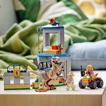 LEGO 76957 Jurassic Park Flucht des Velociraptors, Dinosaurierspielzeug und Buggy-Auto zum Sammeln für Kinder ab 5 Jahren - 6