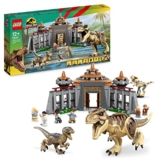 LEGO 76961 Jurassic Park Angriff des T. rex und des Raptors aufs Besucherzentrum, Dinosaurier Spielzeug für Kinder ab 12 Jahren - 1