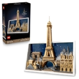 LEGO Architecture Paris – Stadt der Liebe 3D Puzzle - Wanddeko als Bastelset zum Bauen - DIY Set Erwachsene mit Pariser Wahrzeichen wie Miniatur Eiffelturm - Geschenk für Männer und Frauen - 21064 - 1