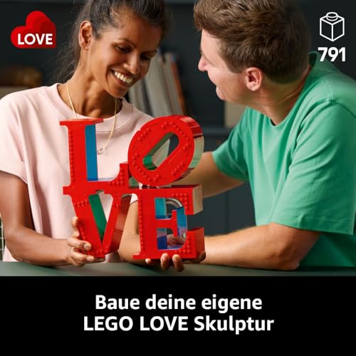 LEGO Art Love - Modellbau für Erwachsene - dekoratives Kunstobjekt zum Bauen - kreative Aktivität für Frauen und Männer - Geschenkidee zum Muttertag - 31214 - 2