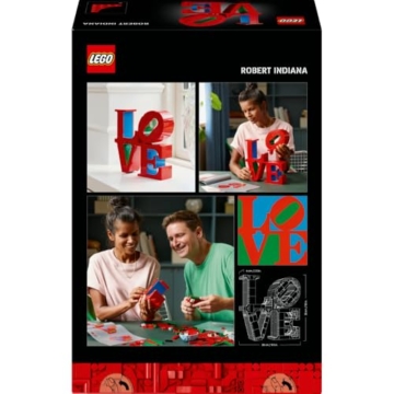 LEGO Art Love - Modellbau für Erwachsene - dekoratives Kunstobjekt zum Bauen - kreative Aktivität für Frauen und Männer - Geschenkidee zum Muttertag - 31214 - 11