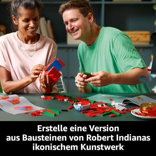 LEGO Art Love - Modellbau für Erwachsene - dekoratives Kunstobjekt zum Bauen - kreative Aktivität für Frauen und Männer - Geschenkidee zum Muttertag - 31214 - 3