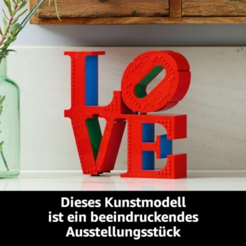 LEGO Art Love - Modellbau für Erwachsene - dekoratives Kunstobjekt zum Bauen - kreative Aktivität für Frauen und Männer - Geschenkidee zum Muttertag - 31214 - 6
