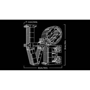 LEGO Art Love - Modellbau für Erwachsene - dekoratives Kunstobjekt zum Bauen - kreative Aktivität für Frauen und Männer - Geschenkidee zum Muttertag - 31214 - 7