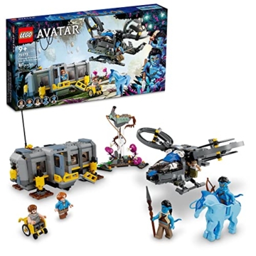 LEGO Avatar Floating Mountains Site 26 und RDA Samson 75573 - Spielzeughubschrauber mit 5 Minifiguren und Direhorse-Tierfigur, Spiel inspiriert durch den Film, Geschenkidee für Kinder ab - 1