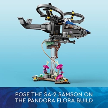 LEGO Avatar Floating Mountains Site 26 und RDA Samson 75573 - Spielzeughubschrauber mit 5 Minifiguren und Direhorse-Tierfigur, Spiel inspiriert durch den Film, Geschenkidee für Kinder ab - 5