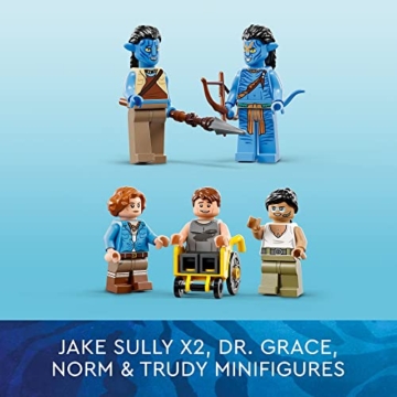 LEGO Avatar Floating Mountains Site 26 und RDA Samson 75573 - Spielzeughubschrauber mit 5 Minifiguren und Direhorse-Tierfigur, Spiel inspiriert durch den Film, Geschenkidee für Kinder ab - 6