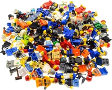 LEGO Bausteine gebraucht 10 x System Figuren Stadt City Mini Figur mit Zubehör Herren Damen Zufällig Sortiment - 5