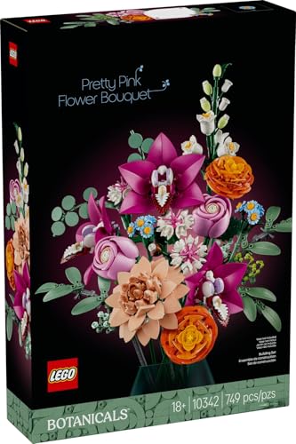 LEGO Botanical Collection 10342 Schöner Rosafarbener Blumenstrauß (mit 30659 Blumengarten) - 1