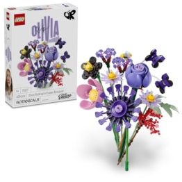 LEGO Botanicals Editions Olivia Rodrigos Blumenstrauß - 11 künstliche Blumen mit Rosen & Tulpen - Zimmer Deko für das Regal oder Schreibtisch - Geschenk für Mädchen & Jungen ab 9 Jahren - 11507 - 1