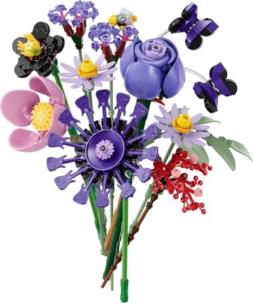 LEGO Botanicals Editions Olivia Rodrigos Blumenstrauß - 11 künstliche Blumen mit Rosen & Tulpen - Zimmer Deko für das Regal oder Schreibtisch - Geschenk für Mädchen & Jungen ab 9 Jahren - 11507 - 10