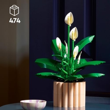 LEGO Botanicals Friedenslilie - Set mit Kunstpflanze für Erwachsene