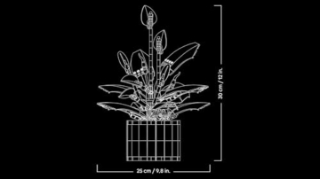 LEGO Botanicals Friedenslilie - Set mit Kunstpflanze für Erwachsene
