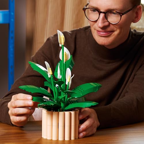 LEGO Botanicals Friedenslilie - Set mit Kunstpflanze für Erwachsene Geschenk