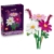 LEGO Botanicals Kosmeen - Künstlicher Blumenstrauß mit 3 Kosmeen & 2 Lampenputzergras Stielen - DIY Kunstblumen Kinderzimmer Deko - Geburtstagsgeschenk für Mädchen ab 9 Jahren & Erwachsene - 11514 - 1