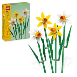 LEGO Botanicals Narzissen - Kunstblumen für Kinder- Blumenstrauß als Zimmer- oder Schreibtischdeko - Geschenke für Mädchen und Jungen - Botanik Kollektion 40747 - 1