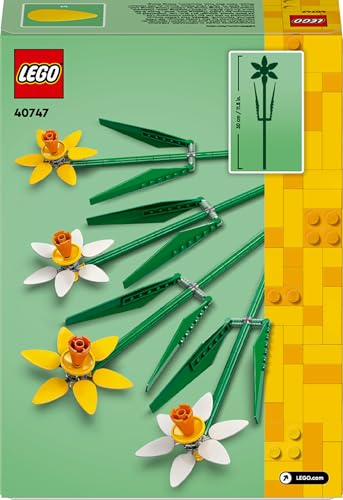 LEGO Botanicals Narzissen - Kunstblumen für Kinder- Blumenstrauß als Zimmer- oder Schreibtischdeko - Geschenke für Mädchen und Jungen - Botanik Kollektion 40747 - 9