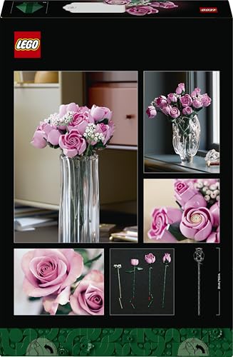 LEGO Botanicals Rosa Rosenstrauß (10374) Set Box Rückseite