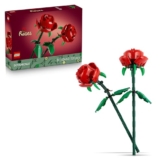 LEGO Botanicals Rosen - Kunstblumen Set - Geschenk zum Muttertag - Schreibtischdeko oder Blumendeko - Modellbau für Frauen und Männer - 40460 - 1