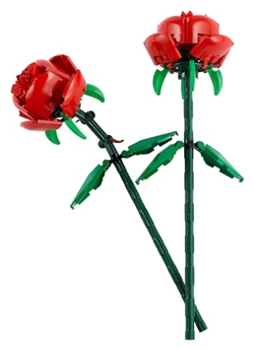 LEGO Botanicals Rosen - Kunstblumen Set - Geschenk zum Muttertag - Schreibtischdeko oder Blumendeko - Modellbau für Frauen und Männer - 40460 - 8