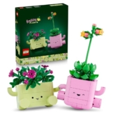 LEGO Botanicals Schaukelnde Pflanzen - Set mit Kunstblumen - mit 2 Kunstpflanzen & 2 pastellfarbenen Blumentöpfen für Schlafzimmer Deko - DIY Geschenkidee für Mädchen ab 9 Jahren & Erwachsene - 11506 - 1