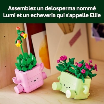 LEGO Botanicals Schaukelnde Pflanzen - Set mit Kunstblumen - mit 2 Kunstpflanzen & 2 pastellfarbenen Blumentöpfen für Schlafzimmer Deko - DIY Geschenkidee für Mädchen ab 9 Jahren & Erwachsene - 11506 - 3
