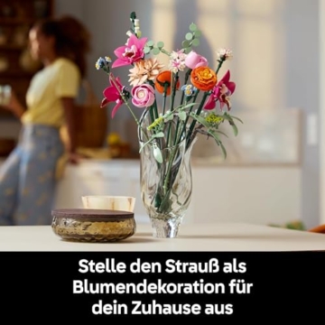 LEGO Botanicals Schöner Rosafarbener Blumenstrauß 