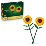 LEGO Botanicals Sonnenblumen - Gelbes Kunstblumen Set zum Bauen - Bastelset für Frauen und Männer - Schreibtischdeko oder DIY Blumendeko - Geschenk zum Muttertag - 40524 - 1