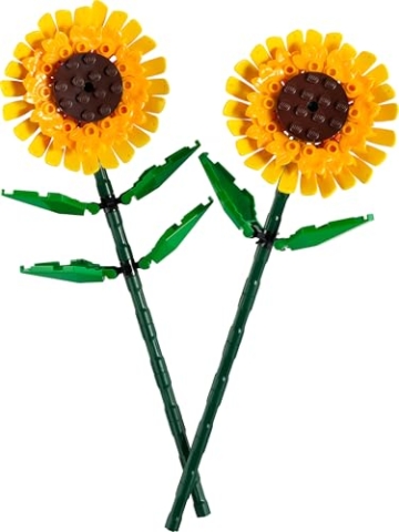 LEGO Botanicals Sonnenblumen - Gelbes Kunstblumen Set zum Bauen - Bastelset für Frauen und Männer - Schreibtischdeko oder DIY Blumendeko - Geschenk zum Muttertag - 40524 - 7