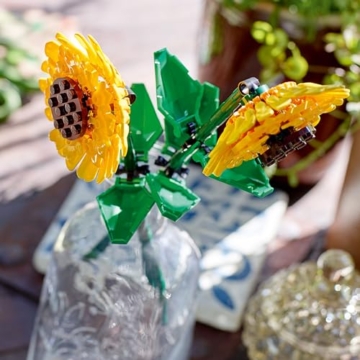 LEGO Botanicals Sonnenblumen - Set mit Kunstblumen für Kinder ab 8 Jahren - Kinderzimmer-Deko oder Blumenstrauß - Geschenk für Jugendliche, Mädchen und Jungen - Botanik Kollektion 40524 - 5